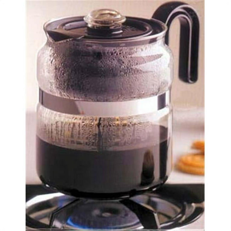 One All by Medelco Glass Stovetop Percolator Coffee Pot 8 Cup 