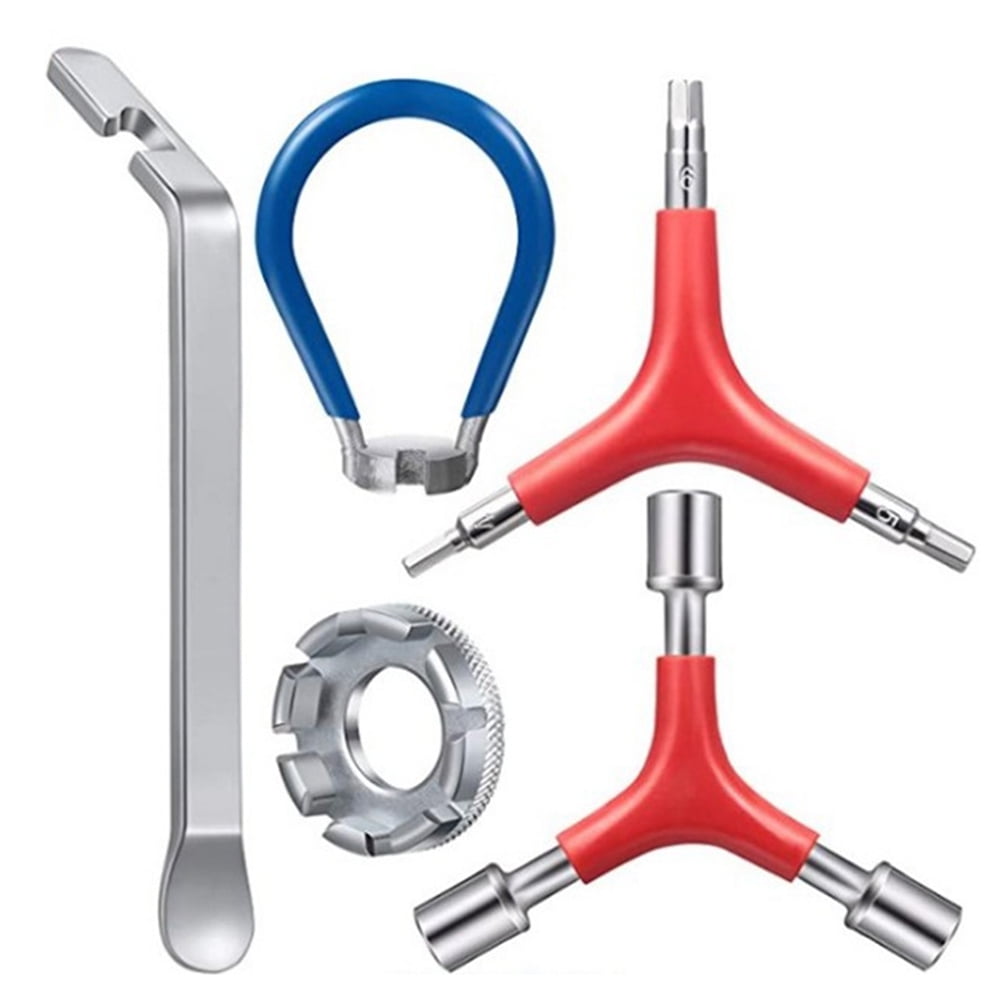 8Cut Open Spoke Wrench, Bike Spoke Wrench with Rubber Handle, Tire