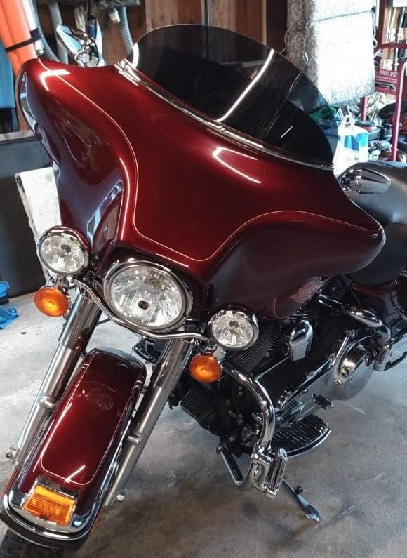 8" DARK TINT windshield compatible with Harley Davidson Street Glide ...