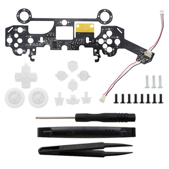 8 DIY LED Lights Colors Controller Luminated D-Pad Thumbsticks Face Buttons LED Kit