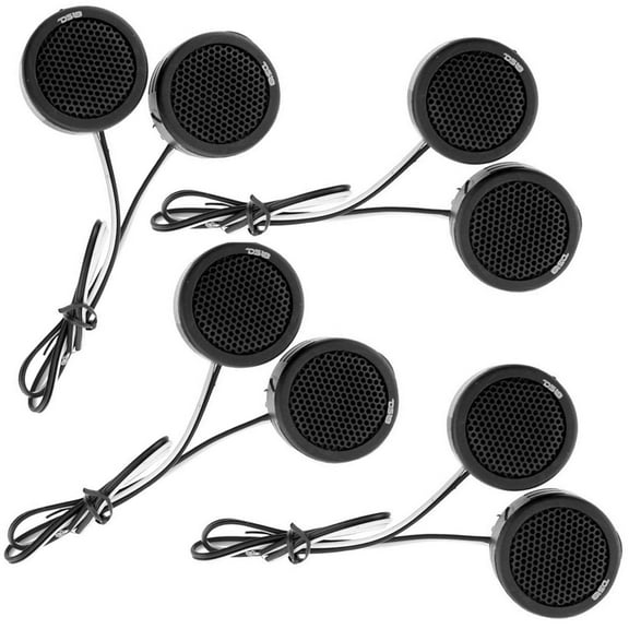 8 DS18 TWPZ 1" Inch Mirco Dome Tweeters 4 Ohms 80 Watts Max Built In Crossover