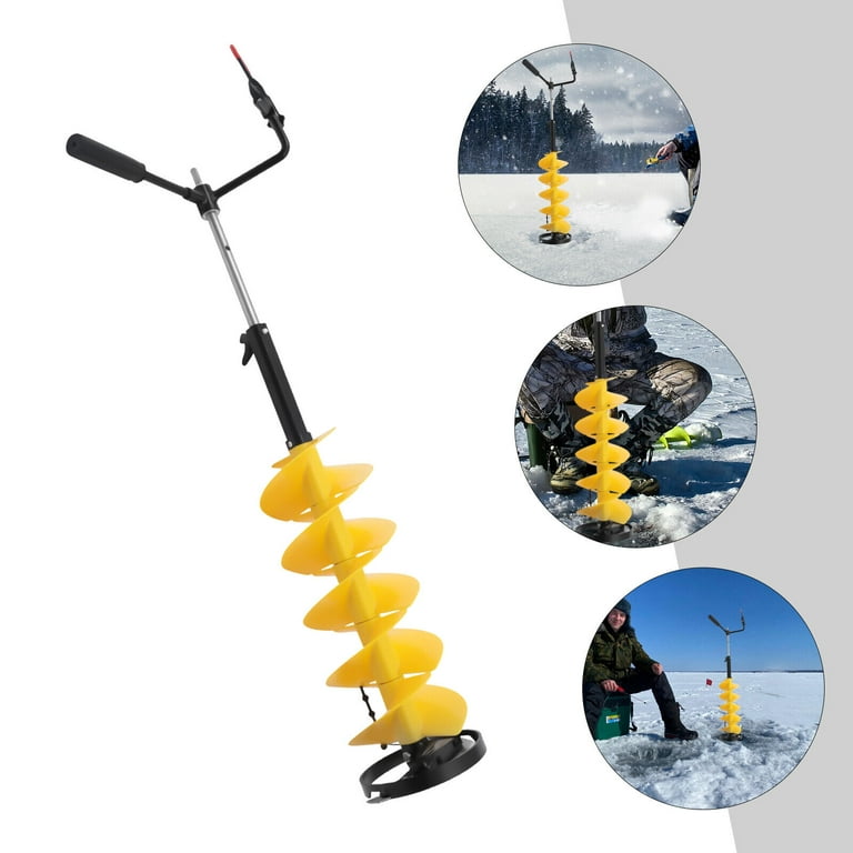 Oukaning Cordless Nylon Ice Drill Auger 8Drill Bit Ice Fishing Auger Ice  Burrowing Extension Rod, Fishing Drill Bit