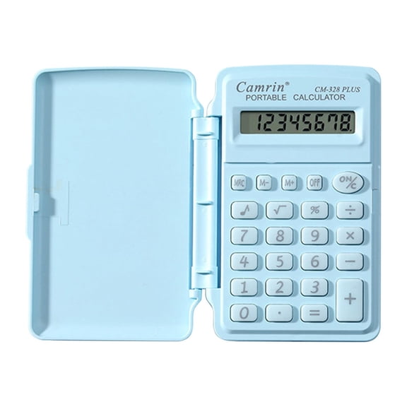 8 Digit Desk Calculator, Desktop Calculators with Large LCD Display & Big Buttons, Battery, Standard Basic 4 Function Calculator for Classroom, Office, Home, Business, Teachers