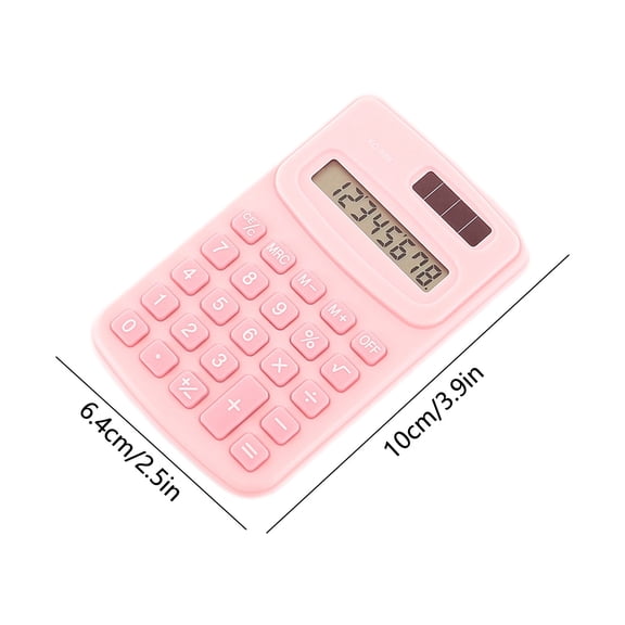 8 Digit Desk Calculator, Desktop Calculators with Large LCD Display & Big Buttons, Dual Power Solar & Battery, Standard Basic 4 Function Calculator for Classroom, Office, Home, Business, Teachers