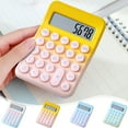 thumbnail image 1 of Rkxzt Calculators Pocket Calculator Large Screen Calculator 8 Digit Dopamine Color Calculator for Students Office Finance Math Tool Multicolor Plastic, 1 of 7