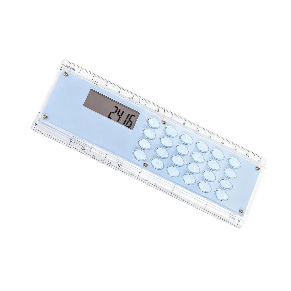 8 Digit Electronic Calculator Into 15cm Ruler Portable Tool For ...