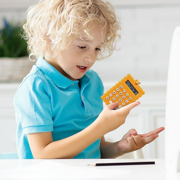 8-Digit LCD Candy Color Calculator - Ultra-Portable PS Plastic Basic Calculator with High Sensitivity Keys, Lightweight Campus/Office Tool for Homework/Accounting & On-the-Go Use