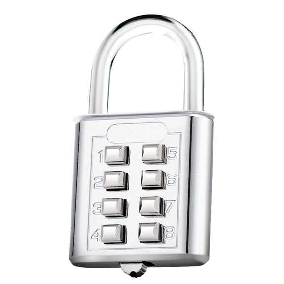8-Digit Password Combination Padlock Zinc Alloy Suitcase Smart Password Lock