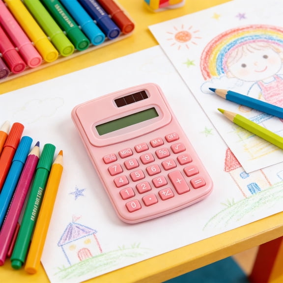 8 Digit Pocket Calculator 4.3×3×1.2in ABS Portable Desk Finance Calculator Multi Color for Home Dorm Budget Office Daily Gift