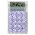 thumbnail image 1 of 8 Digits Display Silence Widescreen Mini Calculator Students Portable Transparent Electronic Calculator Daily Use, 1 of 7