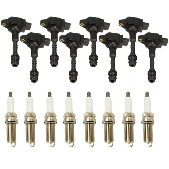 8 Direct Ignition Coil & Spark Plugs For Nissan Titan V8 5.6L 2008-2015