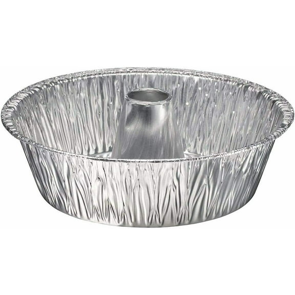 8 Disposable Round Cake Baking Pans - Aluminum Foil Tube Tin Great for Baking (PACKOF50)