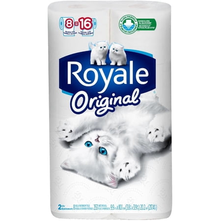 8 Double Rolls 253 Sheet 2 Ply Roll Toilet Tissue