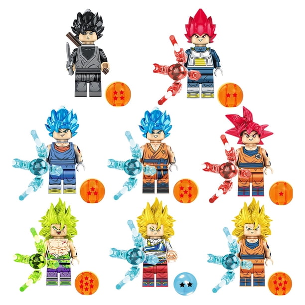 8 Dragon Ball Super Minifigure Action Figure Set Anime Series Building