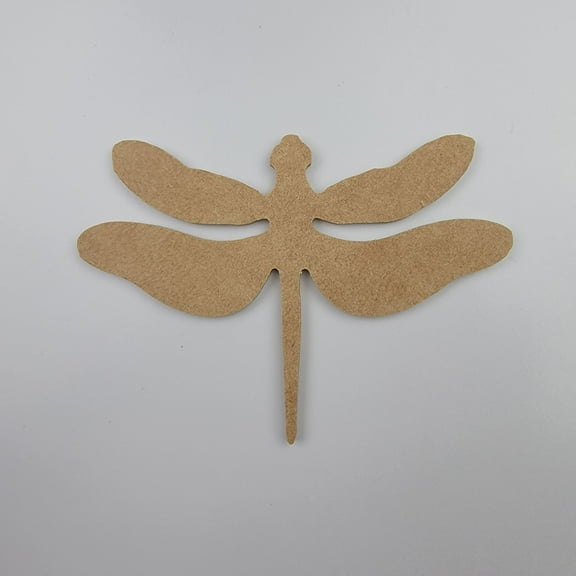 8"Dragonfly, Unfinished Wood Art Shape by Wooden Craft Cutouts, 1-4 Thickness