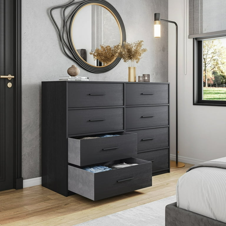 8-Drawer Dresser with Extra Large Fabric Bins, Wood Frame Storage Organizer for Bedroom, Living Room, Hallway, Versatile Design Doubles as a TV Stand, ... 8-Drawer Dresser with Extra Large Fabric Bins, Wood Frame Storage Organizer for Bedroom, Living Room, Hallway, Versatile Design Doubles as a TV Stand, ...