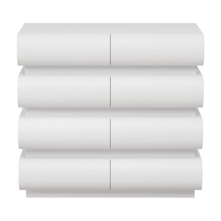 8 Drawer Dresser For Bedroom Space Saving - White Stylish Option Area Versatile Storage