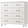 8 Drawer Dresser, White Dresser for Bedroom, Modern Nightstand Small