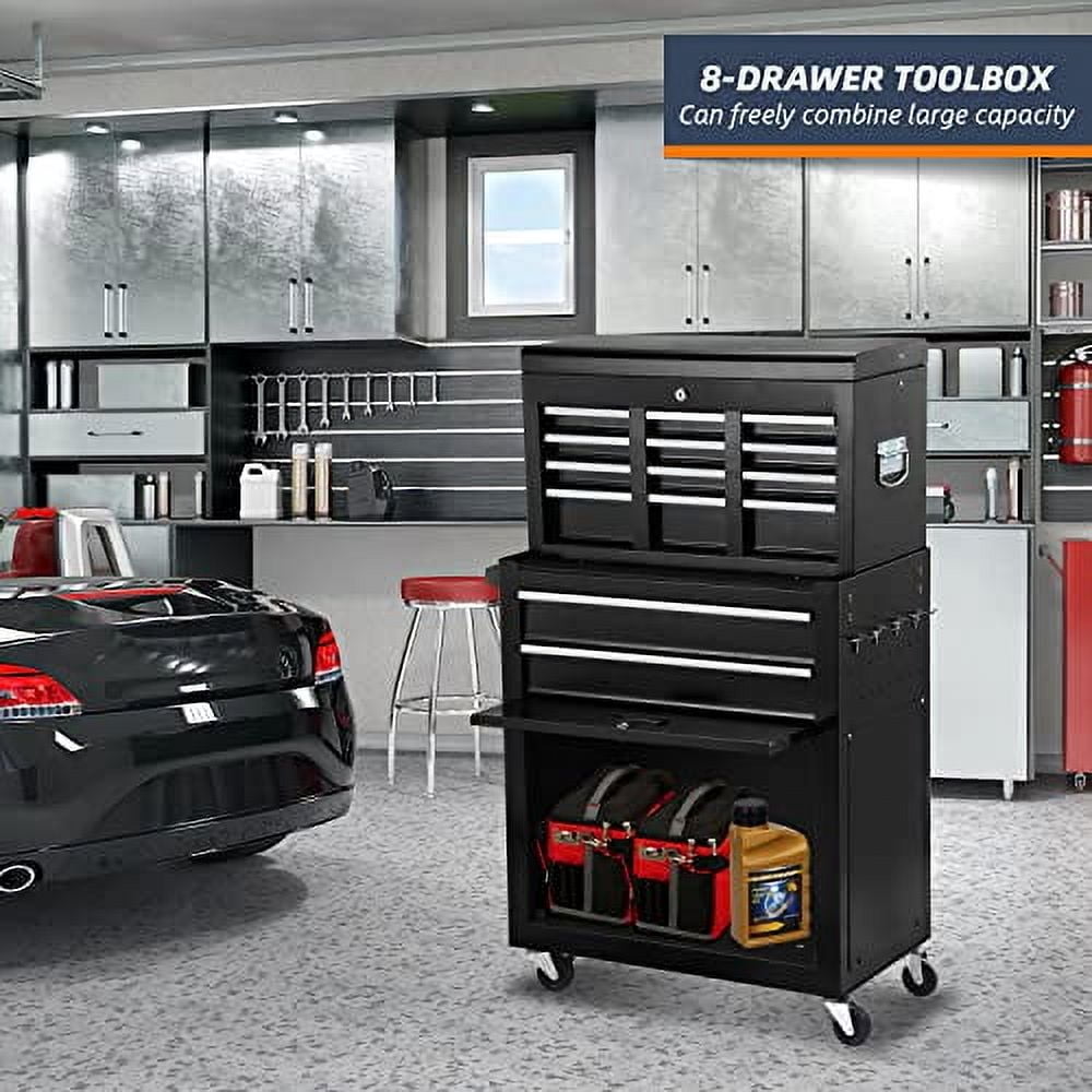 8-Drawer High Capacity Rolling Tool Chest with Wheels, Big Tool Storage ...