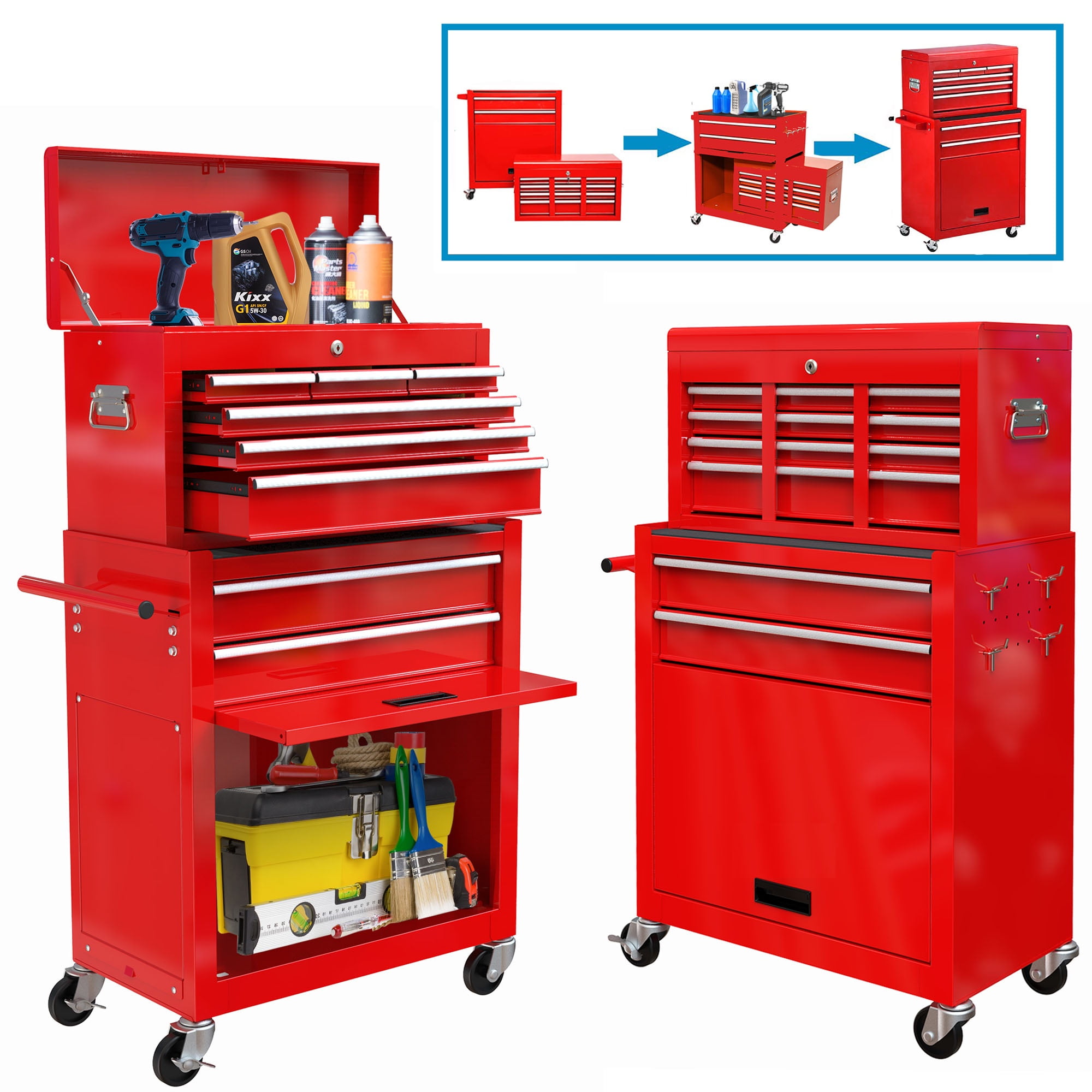 Rolling locking tool box discount