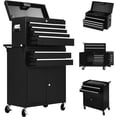 thumbnail image 1 of 8-Drawer Rolling Tool Chest with Wheels and Locking System, Portable Tool Cabinet for Garage, Workshop, Mechanic, Heavy Duty Tool Box with Drawers, Detachable Storage for Home and Shop, Black, 1 of 7