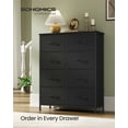 thumbnail image 1 of 8-Drawer Storage Dresser - Steel Frame Organizer with Non-Woven Fabric Drawers, Multi-Use Chest for Bedroom/Entryway, Ink Black, 1 of 5