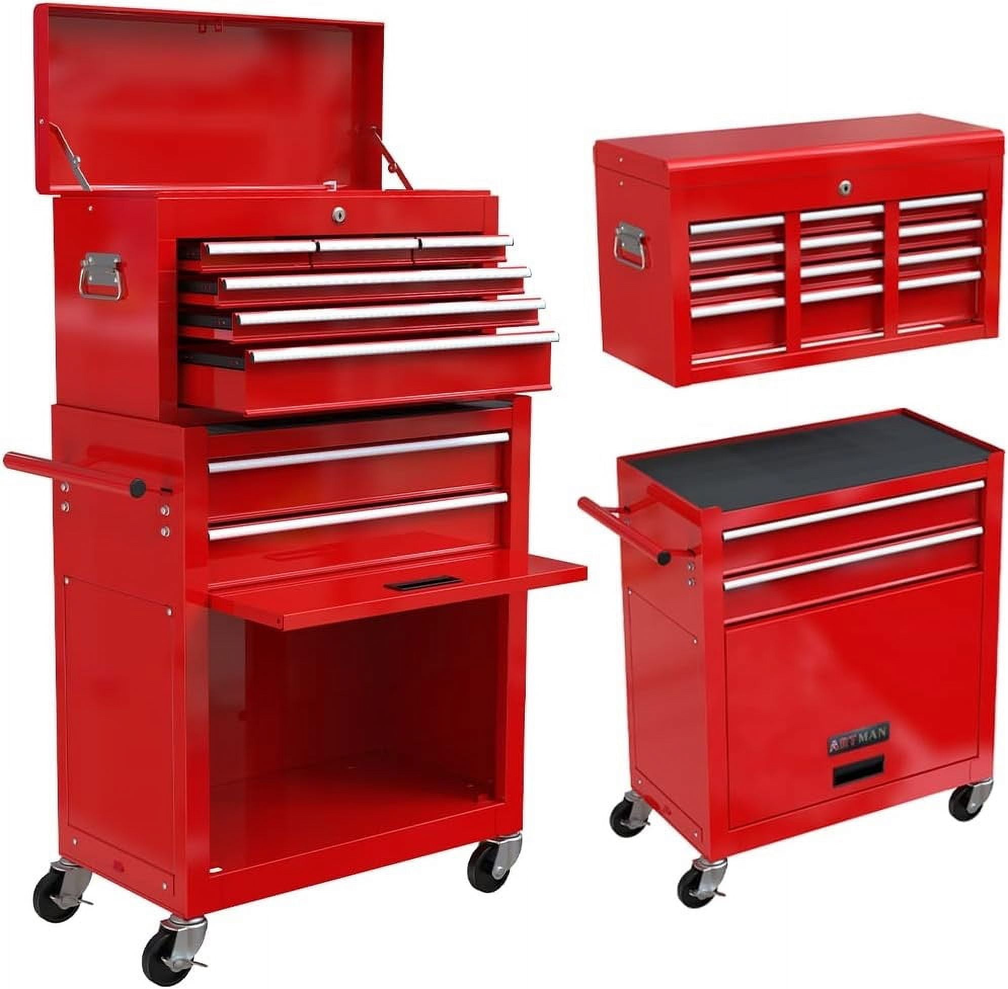 8-Drawer Tool Chest High Capacity Rolling Tool Chest with Wheels and ...