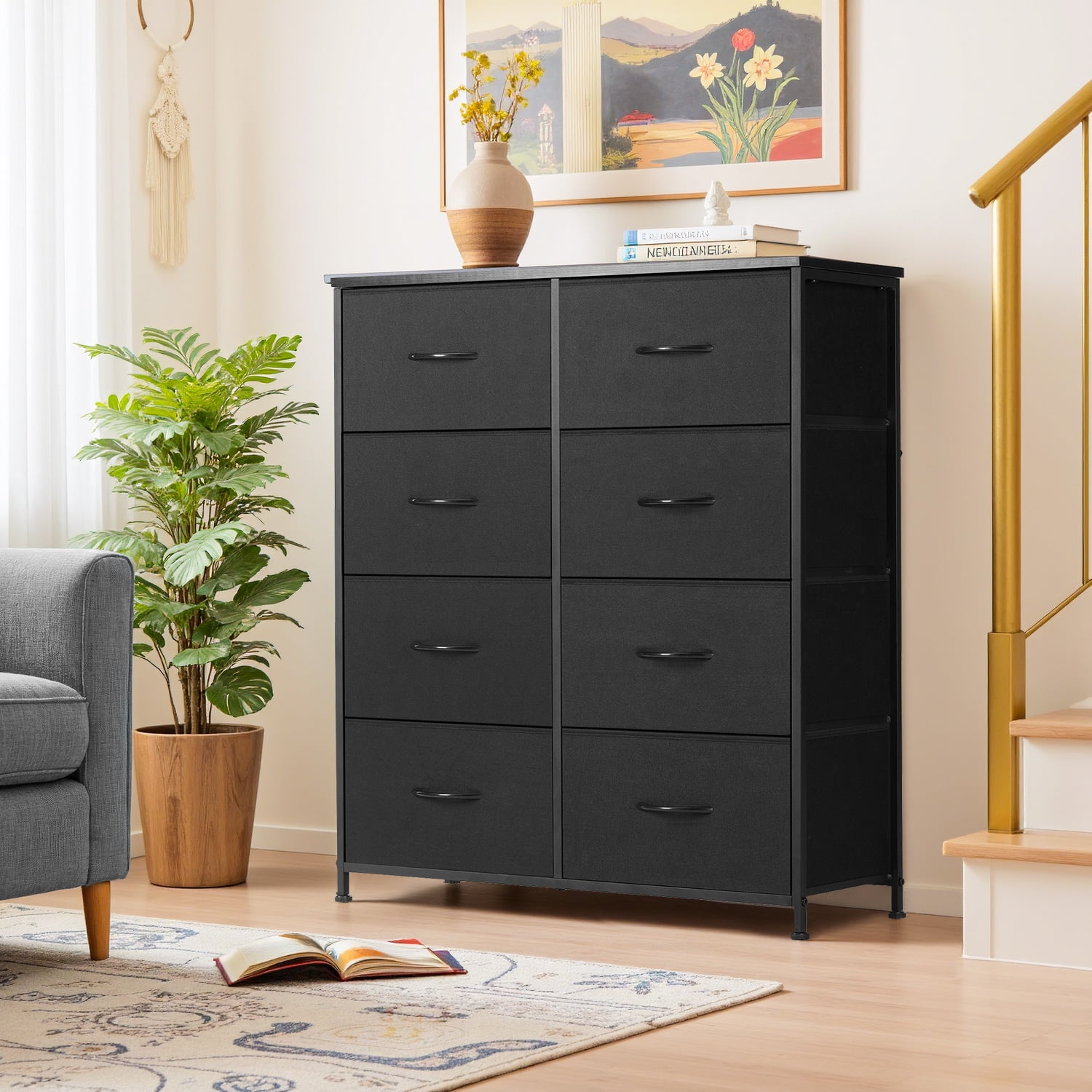 TINKLE WELL 8 Drawers Dresser for Bedroom with Metal Frame, Wood Tabletop, Storage Chest Drawers, Rust - Walmart.com TINKLE WELL 8 Drawers Dresser for Bedroom with Metal Frame, Wood Tabletop, Storage Chest Drawers, Rust - Walmart.com