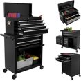 8Drawers Large Tool Chest, 2in1 Detachable Garage Rolling Tool Box