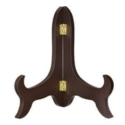 Uxcell 8" Easel Plate Holder, Wooden Folding Display Stand Brown for Decorative Picture Frame, 1 Pack