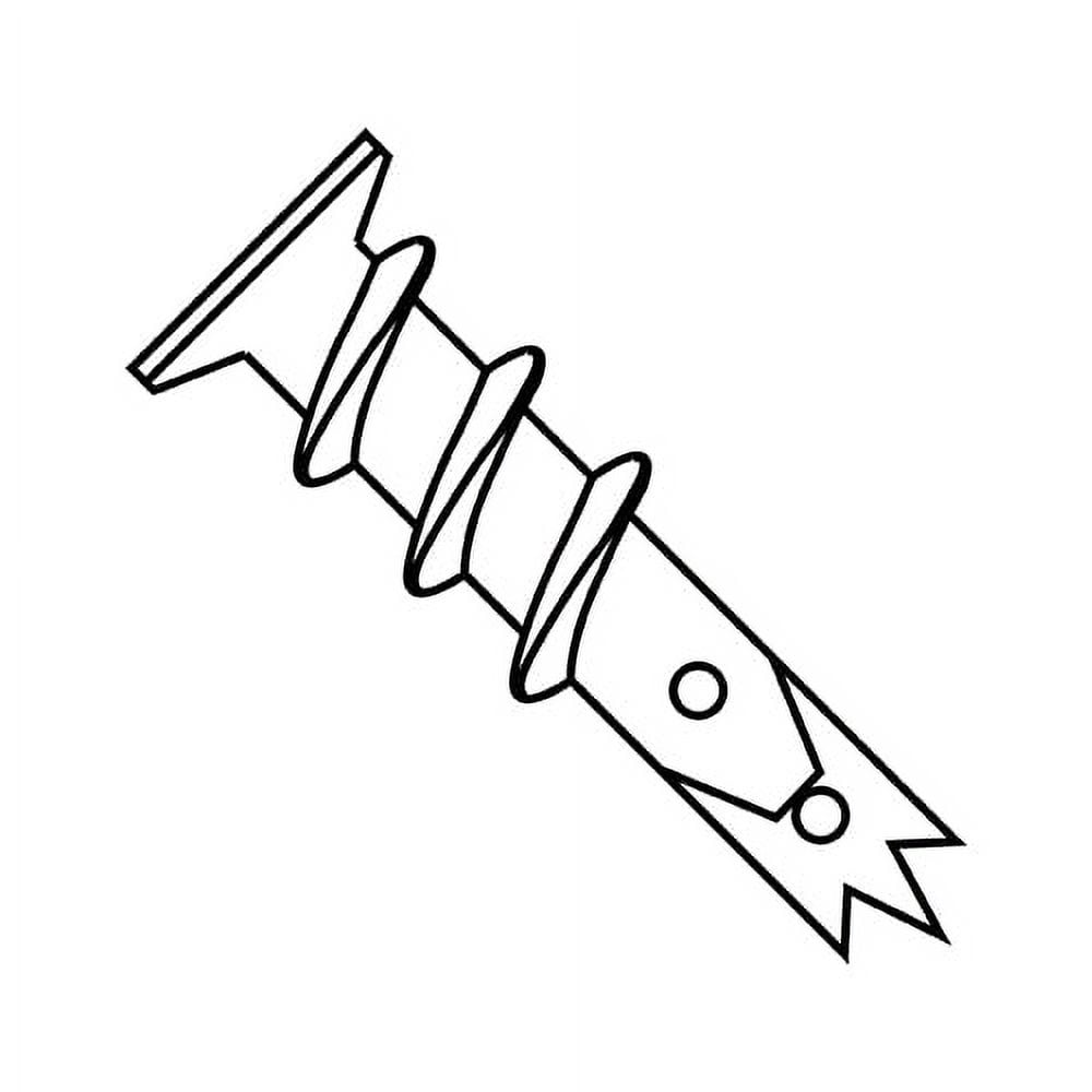 8 Easy Screw In Wallboard Anchor Engineered Nylon (Pack Qty 100) BC-08AWBN