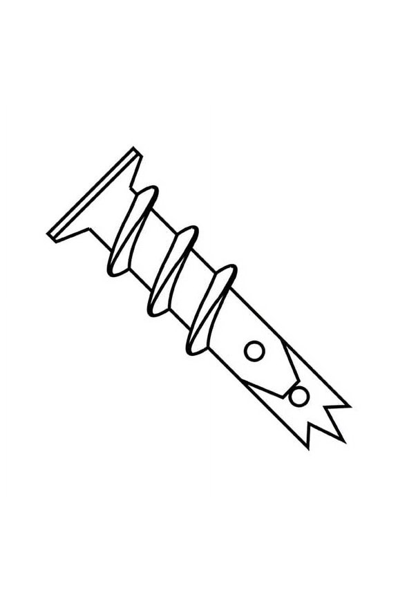 8 Easy Screw In Wallboard Anchor Engineered Nylon (Pack Qty 100) BC-08AWBN
