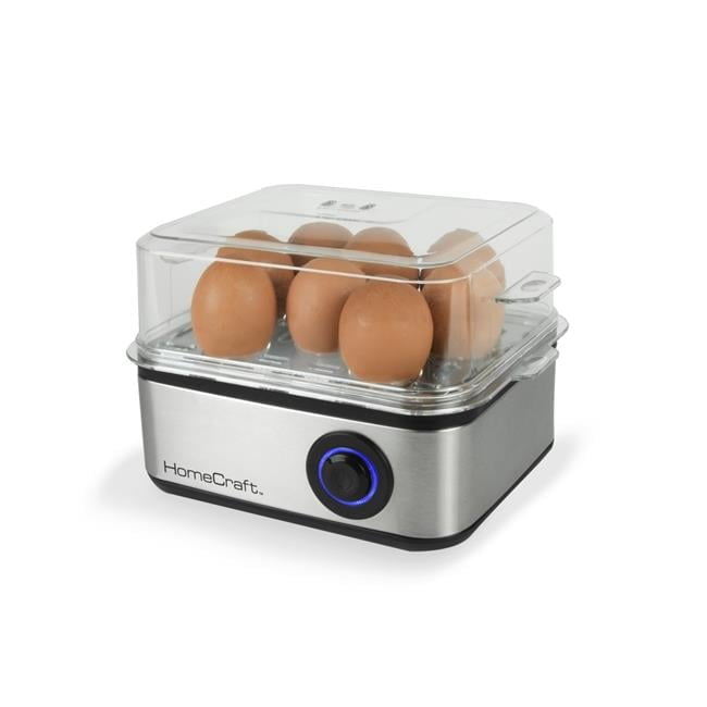Stainless Steel 8-Egg Cooker with Buzzer