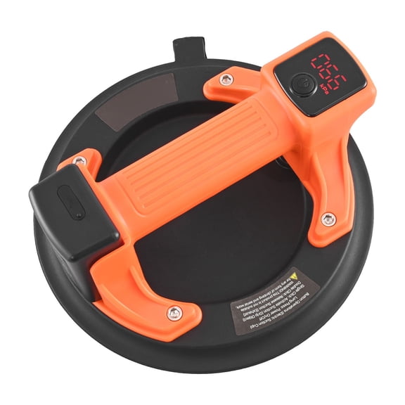 8" Electric Suction Cup, 440 lbs Vacuum Lifter, Digital Display for Power & Battery, for Tile Glass Granite