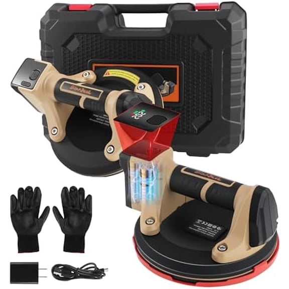 8 Electric Suction Cup Lifter,Heavy Duty Vacuum Suction Cups with 440lbs Load Capacity,Rechargeable glass suction cups for Metal,Tile,Smooth (2PCS)$$Tools & Hardware Other