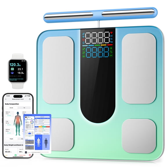 Teendow 8-Electrodes Smart Body Fat Scale with WIFI
