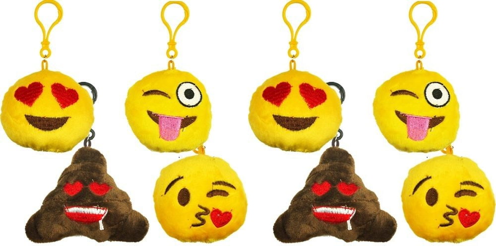 Set De 45 Llaveros Emoji De Felpa De 5 Cm – Caritas Divertidas, Ideales Para Regalos De Cumpleaños, Baby Shower Y Fiestas Infantiles
