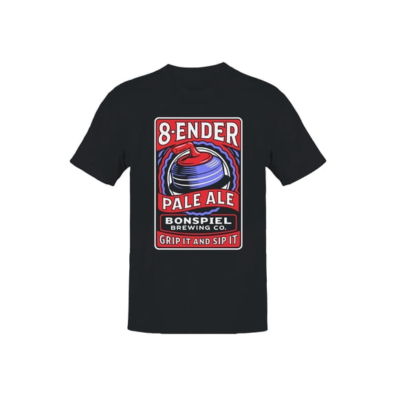 8-Ender Pale Ale Curling Design Men's T-shirt