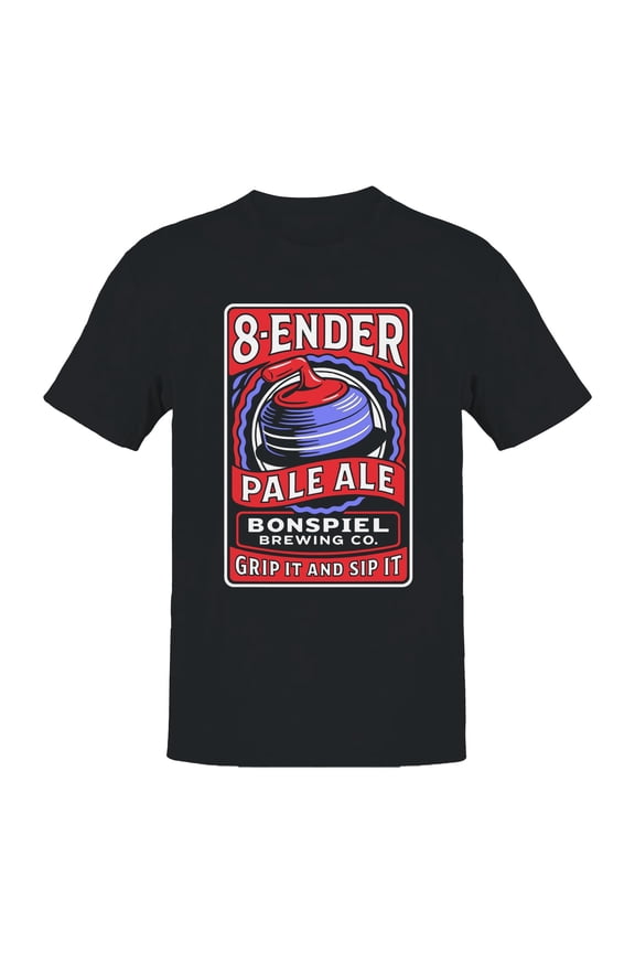 8-Ender Pale Ale Curling Design Men's T-shirt