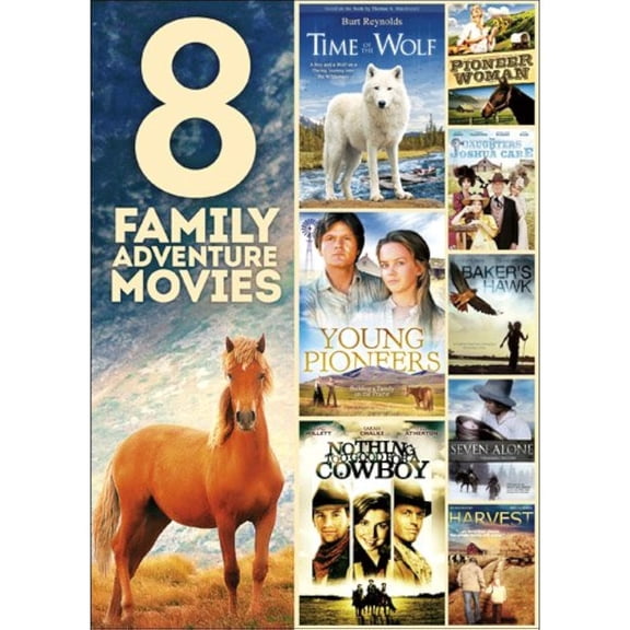 8 Family Adventure Movies on 2 DVDs