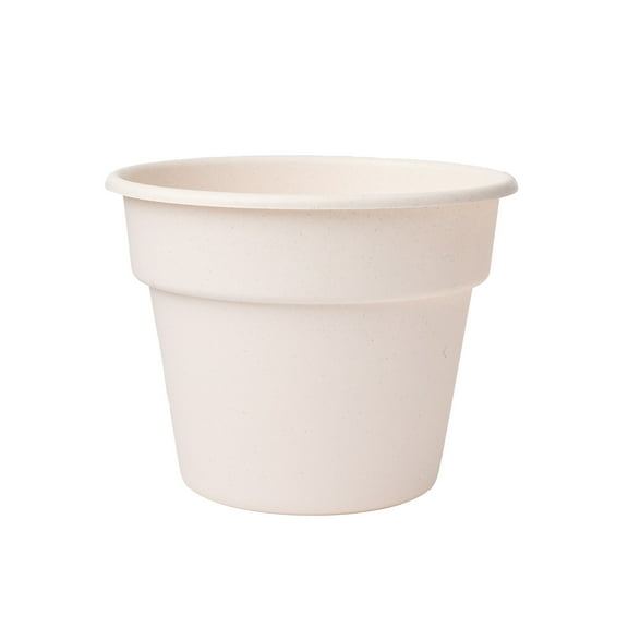 Mainstays Flint 7" x 9" x 7" Round Vanilla Dream Resin Planter