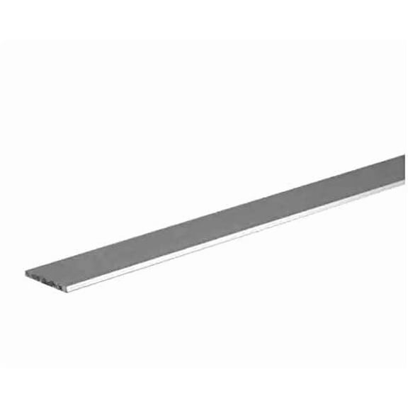 8 FT - 2" x 1/4" Aluminum Bar 6063 Alloy T-6 Temper Clear Anodized