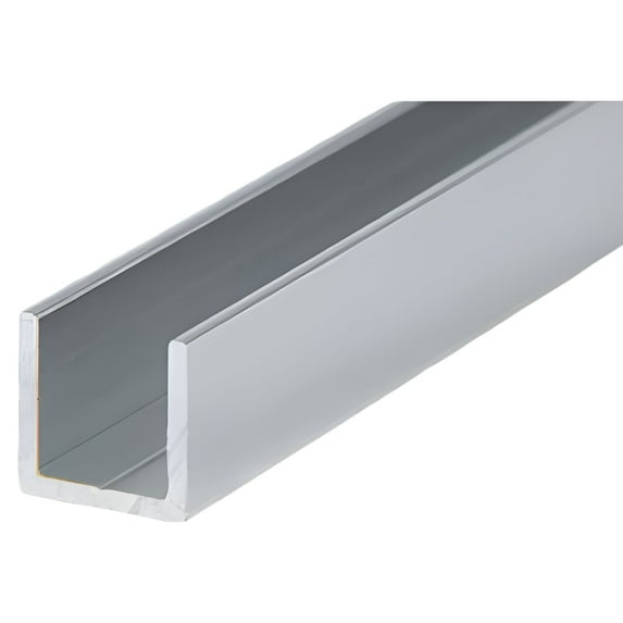 8 FT (96") - Anodized Aluminum U-Channel 6063 Alloy T-6 Temper (1" Channel)