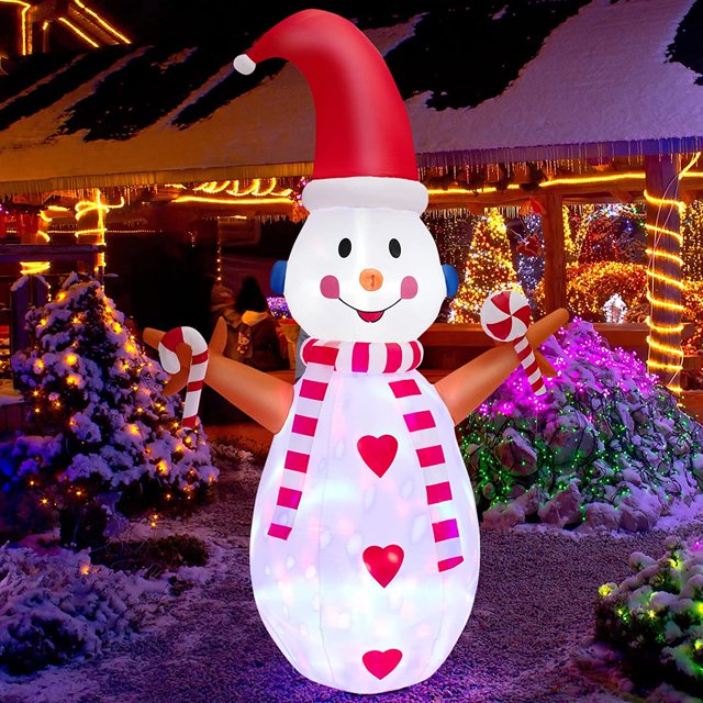 8 FT Christmas Inflatable Snowman, Inflatable Xmas Decorations with