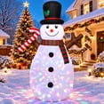 thumbnail image 1 of Moonsun 8 FT Christmas Inflatables Snowman Outdoor Decorations Blow Up Yard Decoration with LED Lights Built-in for Xmas Holiday Party Indoor, 1 of 8