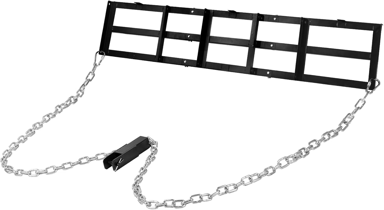 8 FT Drag Harrow Driveway Grader Landscape Power Rake with 16 Ft Heavy