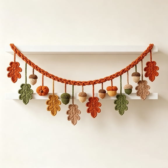 8 FT Fall Knitted Pumpkin String Lights, Creative Pumpkin String Light with Wood Beads Garlands, Halloween Thanksgiving Decor for Home Front Door Party #B