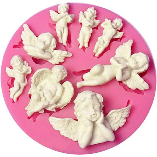 8 Fairy Sizes Shapes Angel Baby 3D Boy Wing Silicone Mold Perfect for