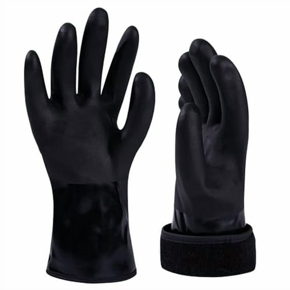 8 Fans Diver Decoy Gloves, Waterproof Thinsulate Hunting Gloves for Men, Fleece-Lined Warm Fishing Gloves, Insulated Winter Work Gloves, Comfort Fit for Large Hands