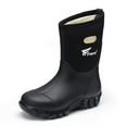 thumbnail image 1 of 8 Fans Kids Rubber Boots 100% Waterproof Fishing Hunting Neoprene Winter Snow Rain Boots with Warm Liners for Boys and Girls, 1 of 7